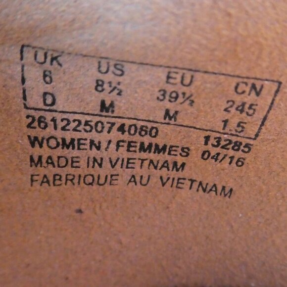 Clarks Tarah Brae Colorblock Suede Chunky Heel Pumps Womens 8.5 - Picture 13 of 14